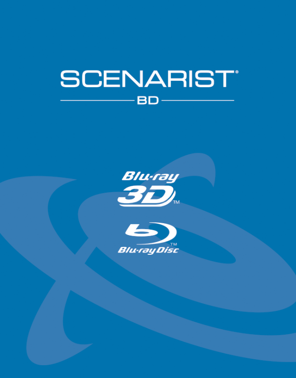 Scenarist BD product artwork with Blu-ray 3D and Blu-ray Disc marks