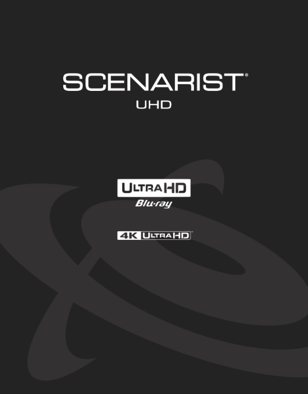Scenarist UHD product artwork with Ultra HD Blu-ray and 4K Ultra HD marks